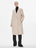 Płaszcze damskie - Marc Aurel Płaszcz wełniany 5431 1025 24677 Beżowy Relaxed Fit - miniaturka - grafika 1