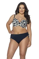 Stroje kąpielowe - Strój kąpielowy góra biustonosz full cup SK 195 usztywniany granatowy 65G - miniaturka - grafika 1