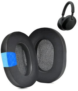 Nauszniki Pady Gąbki do SONY WH-1000XM5 ŻELOWE WYPEŁNIENIE Czarne - Akcesoria do słuchawek - miniaturka - grafika 1