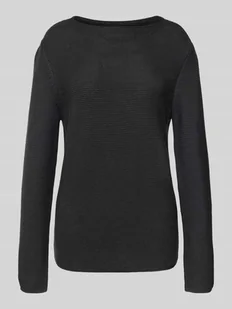 Sweter z dzianiny o kroju regular fit z czystej bawełny - Swetry damskie - miniaturka - grafika 1