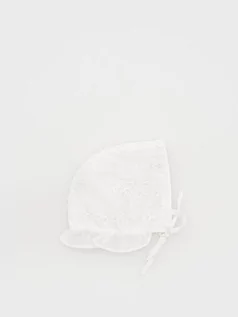 Czapki damskie - Reserved - Czapka z wiązaniem - biały - grafika 1