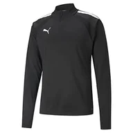 Swetry męskie - PUMA PUMA Męski sweter z zamkiem błyskawicznym Teamliga 14 Puma Black-Puma White XXL 657236 - miniaturka - grafika 1