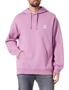 Lee Męska bluza z kapturem CORE, luźna bluza z kapturem, pansy, rozmiar L, Pansy, L - Bluzy męskie - miniaturka - grafika 1