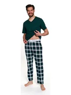 Piżamy męskie - Doctor Nap Piżama w kolorze ciemnozielonym - miniaturka - grafika 1
