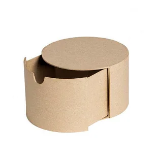 PUDEŁKO OKRĄGŁE Z SZUFLADKĄ 16 X 16 X 10 CM BT087 C, DECOPATCH - Zabawki kreatywne - miniaturka - grafika 1