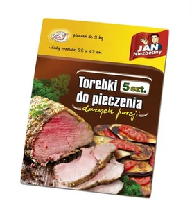 Jan Niezbędny Sarantis Torebki do Pieczenia 35x43cm 5szt 8571007816 - Folia, papier śniadaniowy, serwetki - miniaturka - grafika 2