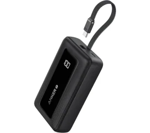 Anker Zolo (A1688H11 10000mAh 30W wbudowany kabel USB-C Czarny - Powerbanki - miniaturka - grafika 1
