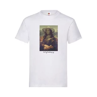Koszulka bawełniana z nadrukiem Mona Lisa | Art of Beekeeping (biała) - wzór KA50 XXL - Koszulki męskie - miniaturka - grafika 1