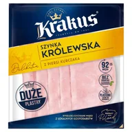 Kiełbasa i wędliny - Krakus Szynka królewska z piersi kurczaka 120 g - miniaturka - grafika 1