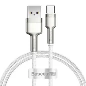 Kable USB - Baseus Kabel USB do USB-C Cafule 66W 2m biały) - miniaturka - grafika 1