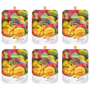 6 x Przecier mango 100% 350 g Purena - Koncentraty warzywne, przeciery - miniaturka - grafika 1