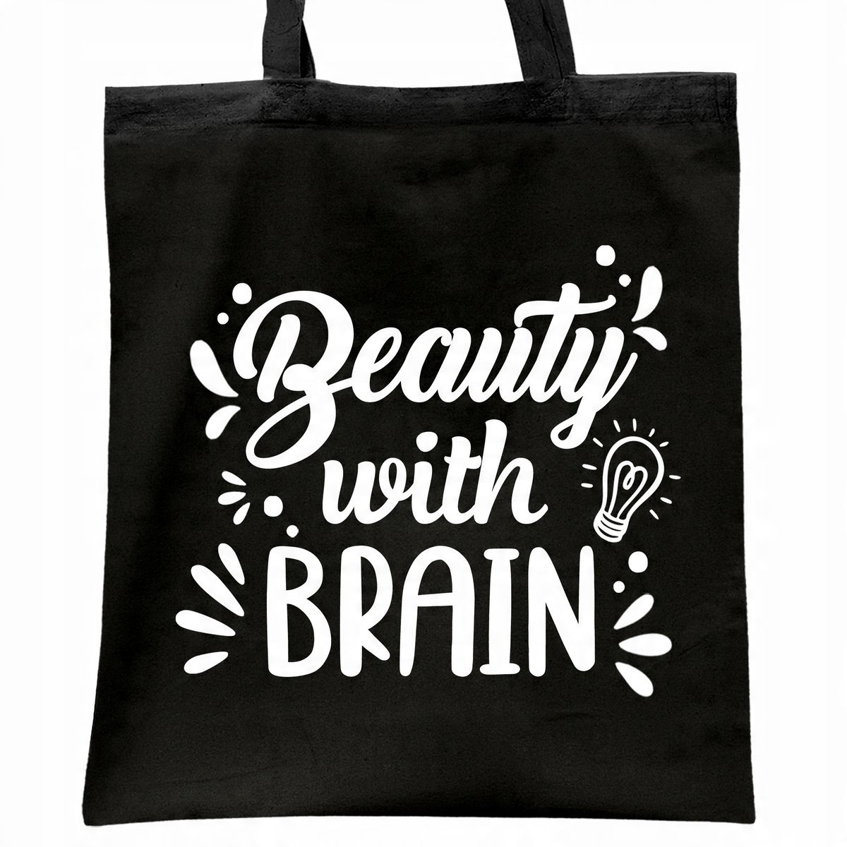 Torba bawełniana czarna na zakupy Dzień Kobiet Dla Kobiety Prezent