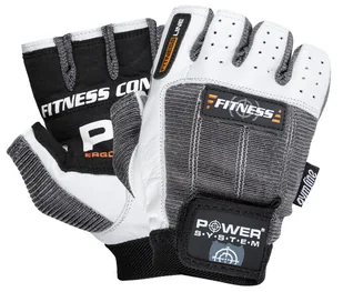 Rękawice fitness Power System  Fitness Rukavice Fitness Bílošedé S - Rękawice do ćwiczeń - miniaturka - grafika 1