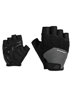 Ziener Colit męskie rękawiczki rowerowe/górskie/rowerowe | krótkie palce - oddychające, amortyzujące, grafitowe, czarne, 6,5 - Rękawiczki - miniaturka - grafika 1