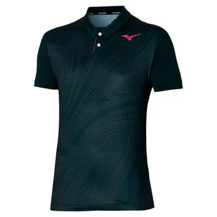 Koszulka męska Mizuno  Charge Shadow Polo Black  XL - Koszulki sportowe męskie - miniaturka - grafika 1