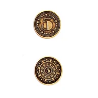 Gry planszowe - Uniwersalna Złota Metalowa Moneta 1 szt - miniaturka - grafika 1