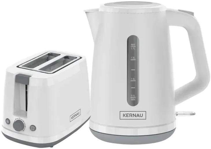 Czajnik elektryczny Kernau KSK 176 WH + KST 871 Wh 2200 W 1,7 l biały