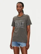 Koszulki i topy damskie - ONLY T-Shirt Lucy 15332190 Czarny Regular Fit - miniaturka - grafika 1