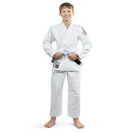 Kimona, stroje i obuwie - Kimono do Brazylijskiego jiu-jitsu dla dzieci Ground Game Spartan BJJ białe - miniaturka - grafika 1