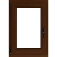 Okna - Lupol 3-szybowe fasadowe lakier kolor orzech O4 90 RU 565x835 mm - miniaturka - grafika 1