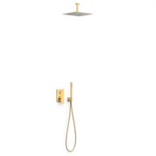 Zestawy prysznicowe - Tres Zestaw prysznicowy podtynkowy Project złoty mat 21128003OM - miniaturka - grafika 1