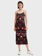 Sukienki - Desigual Sukienka codzienna Marca 22WWVK23 Kolorowy Slim Fit - miniaturka - grafika 1