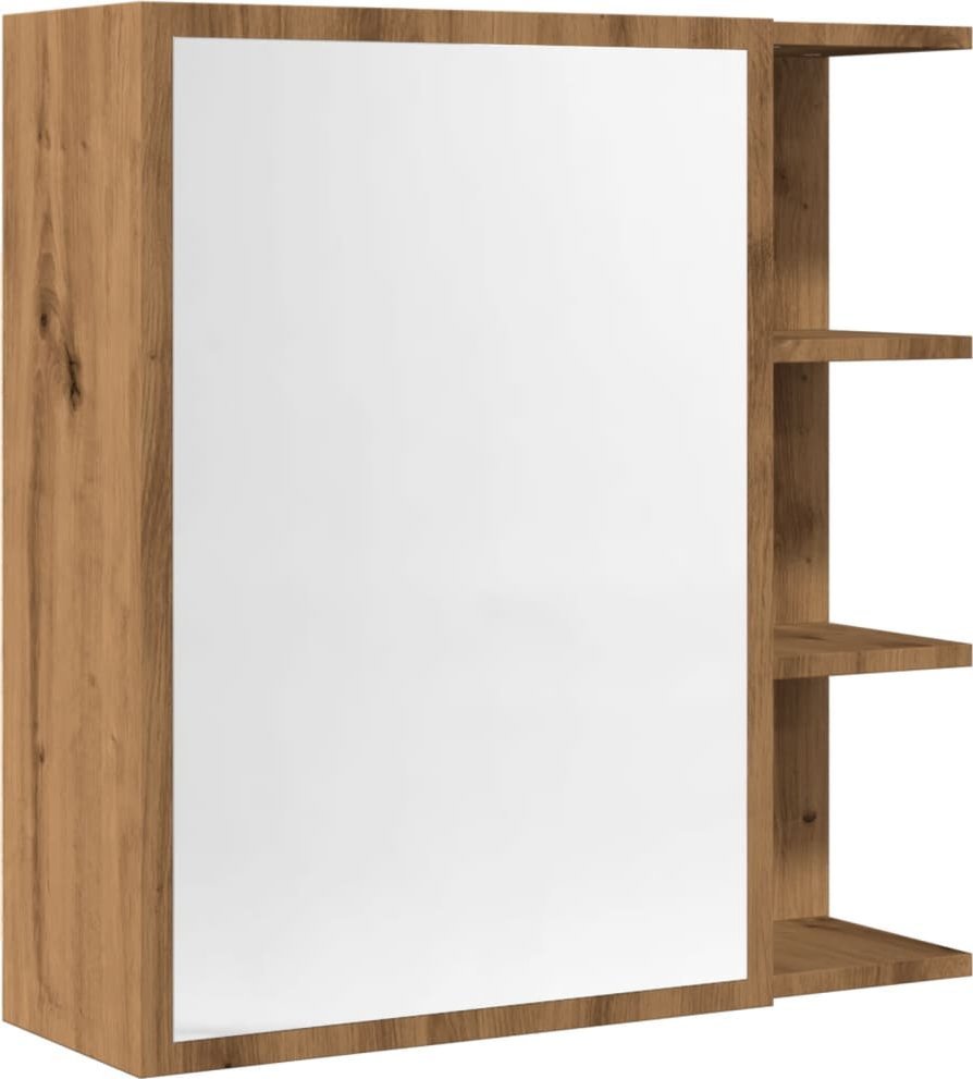 Szafka z lustrem, dąb artisan, 62,5x20,5x64 cm