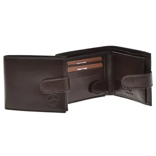 Bellugio AM-143R-035-057 CHOCO BROWN portfel męski skórzany RFID - Portfele - miniaturka - grafika 1