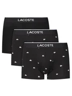 Majtki męskie - Lacoste Komplet 3 par bokserek 5H1299 Czarny - miniaturka - grafika 1