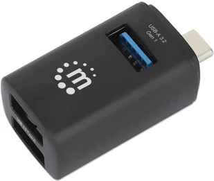Manhattan Hub USB 3.2 Gen1 Typ-C do 1x USB-A 3.0, 2x USB-A 2.0 pasywny - Huby USB - miniaturka - grafika 1