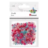 Pozostałe akcesoria dla plastyków - Titanum Koraliki plastikowe fasetowane mix 30g - miniaturka - grafika 1
