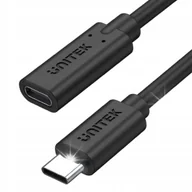 Kable komputerowe i do monitorów - Kabel Przedłużacz Unitek USB Typu C - USB typu C PD 100W C14086BK 1m Czarny - miniaturka - grafika 1
