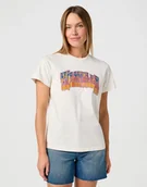 Koszulki i topy damskie - WRANGLER GRAPHIC TEE VINTAGE WHITE 112362566 XS - Wrangler - miniaturka - grafika 1