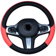Akcesoria motoryzacyjne - Antypoślizgowy Pokrowiec Na Kierownicę (Czerwony) Perfectlife - miniaturka - grafika 1