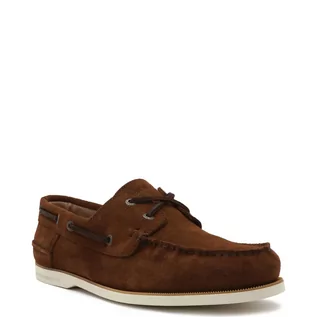 Mokasyny męskie - Tommy Hilfiger Skórzane mokasyny TH BOAT SHOE CORE SUEDE - grafika 1