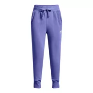 Spodnie i spodenki dla dziewczynek - Spodnie dresowe dziewczęce Under Armour Rival Fleece LU Joggers - miniaturka - grafika 1