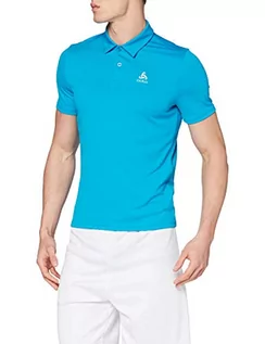 Koszulki męskie - Odlo męska koszulka polo S/S Cardada niebieski niebieski (Blue Jewel) S 222202 - grafika 1