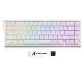 Klawiatury - Attack Shark X68PRO HE Wireless Rapid Trigger 8kHz/128kHz Poron biała - miniaturka - grafika 1