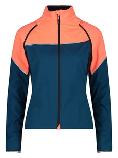 CMP Kurtka softshellowa 2w1 w kolorze granatowo-pomarańczowym - Bluzy damskie - miniaturka - grafika 1