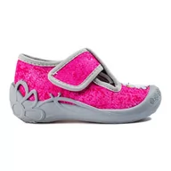 Buty dla dziewczynek - Kapcie dla dziewczynki na rzep różowe jednorożec Shelovet - miniaturka - grafika 1