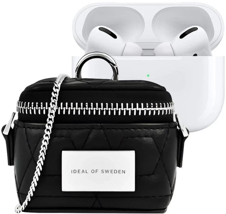 Ideal of Sweden Poppy AirPods Zip Bag Quilted Black