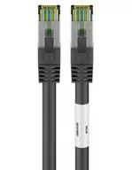 Patchcordy - Goobay Kabel LAN Patchcord CAT 8.1 S/FTP czarny 20m KLANCAT81SFTP2000B - miniaturka - grafika 1