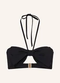 Stroje kąpielowe - Seafolly Góra Od Bikini Bandeau Beau Bow schwarz - SEAFOLLY - miniaturka - grafika 1