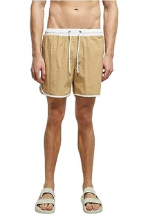 Urban Classics Męskie szorty kąpielowe w stylu retro, biały/beżowy, 3XL - Spodenki damskie - miniaturka - grafika 1