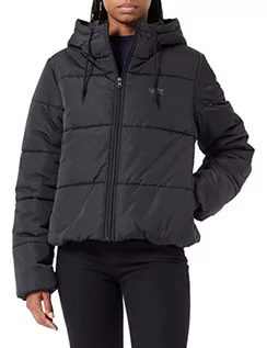 Kurtki damskie - Vans Damska kurtka Wm Short Puffer 2, czarna, S, Czarny, S - grafika 1