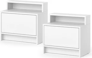 Vicco Szafka nocna Naara, 50.2 x 46.4 cm Zestaw 2 sztuk, Biały - Szafki nocne - miniaturka - grafika 1