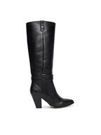 Kozaki damskie - Tommy Hilfiger Kozaki T-Strap Pointy FW0FW08982 Czarny - miniaturka - grafika 1