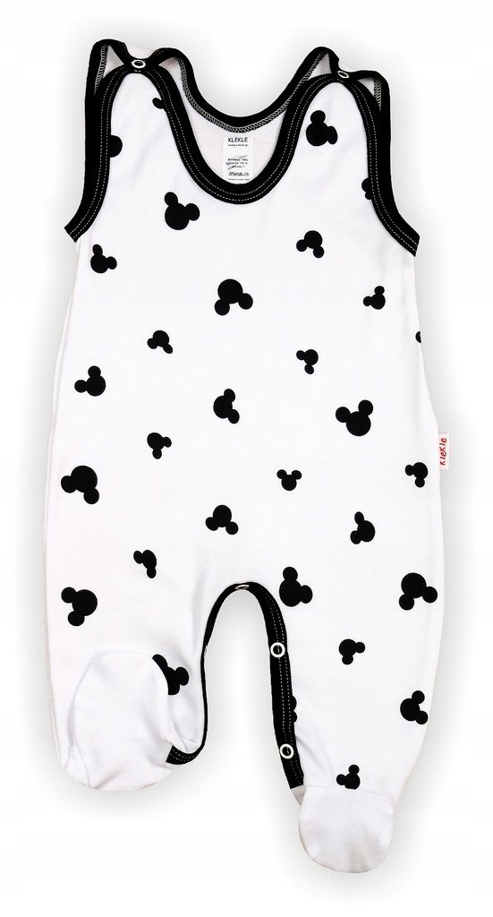 ŚPIOCHY Śpioszki ROZPINANE MYSZKA BIEL 56 KLEKLE