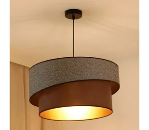 Brilagi - Żyrandol na lince VEGAS SHINE 1xE27/15W/230V śr. 50 cm szary/brązowy - Lampy sufitowe - miniaturka - grafika 1