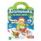 Kolorowanki, wyklejanki - Kolorowanka na zimę i święta - miniaturka - grafika 1